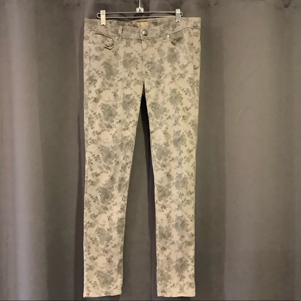 Paige flowered pants Peg skinny fit